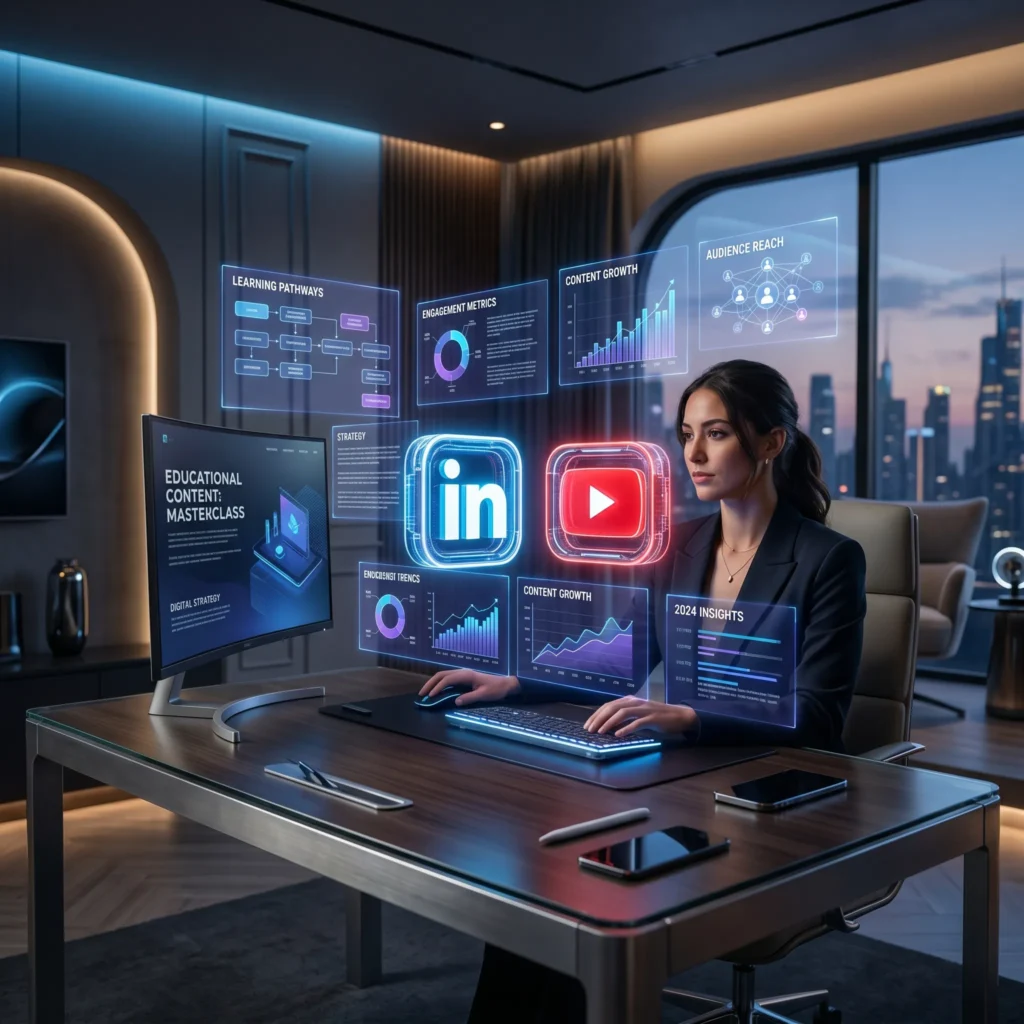 Ideas creativas sobre qué contenido crear para redes sociales empresariales.